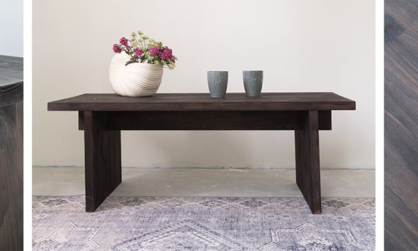 Tuto : Fabriquez une table basse effet bois brûlé