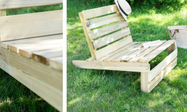 Tuto : Fabriquez un fauteuil de détente pour le jardin en bois récup'