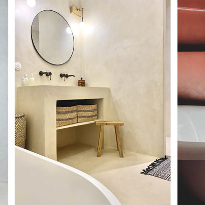 Tendance béton ciré : 6 inspirations de salles de bains pour se lancer