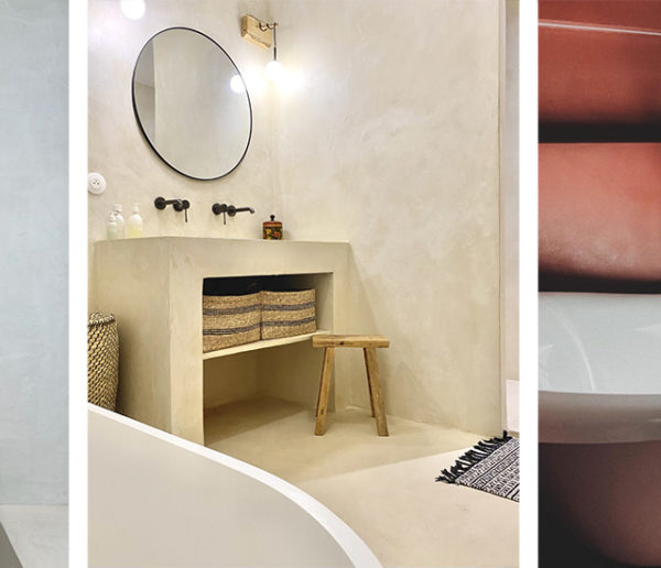 Tendance béton ciré : 6 inspirations de salles de bains pour se lancer