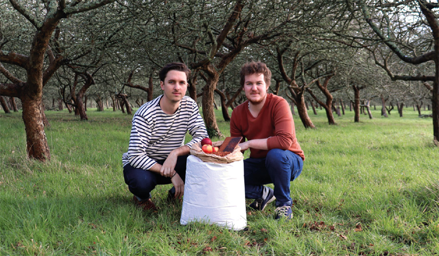 Ces deux Bretons créent un nouvel éco-matériau en valorisant les déchets du cidre