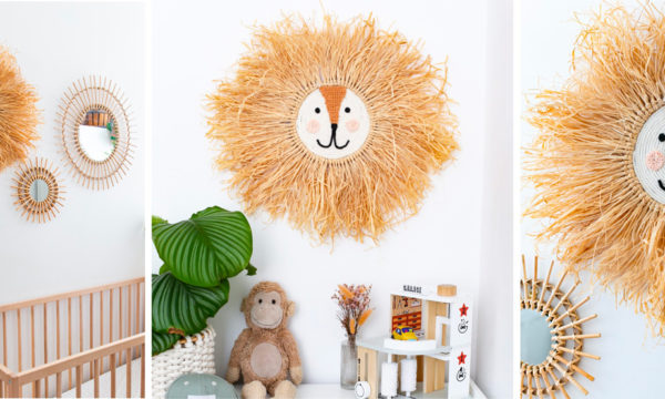 Tuto : Réalisez une déco murale en tête de lion ultra mignon