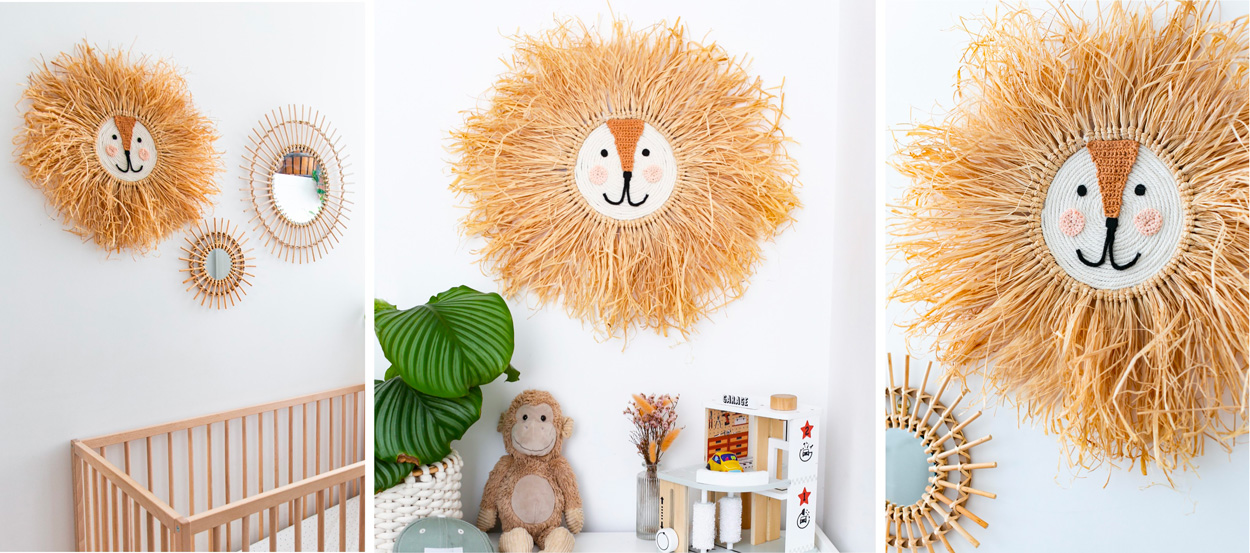 Tuto : Réalisez une déco murale en tête de lion ultra mignon