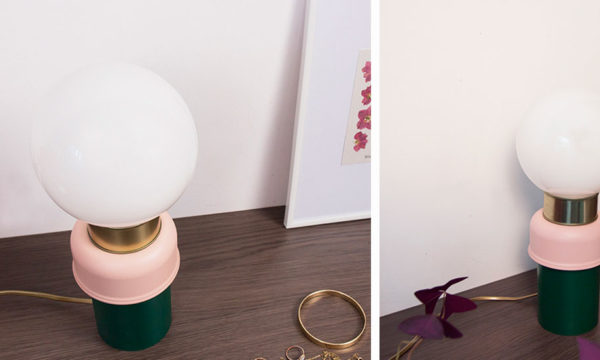 Tuto : Réalisez une lampe à poser ludique et colorée dans l'esprit Bauhaus
