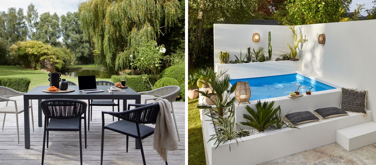 Terrasse, salon d'extérieur, piscine : comment aménager un grand jardin ?