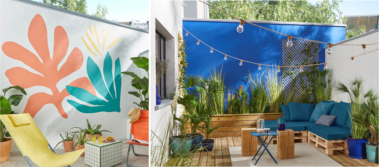 Jardin ou cour extérieure : Quelle couleur tendance pour relooker vos murs ?