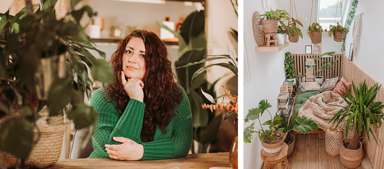 Reine du DIY, cette Allemande transforme son appartement de fond en comble grâce aux plantes