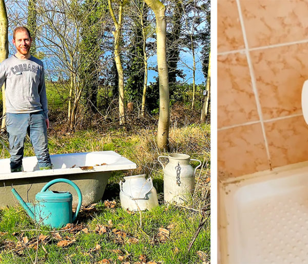 Pour lutter contre le gaspillage, il met au point un récupérateur d'eau à utiliser sous la douche