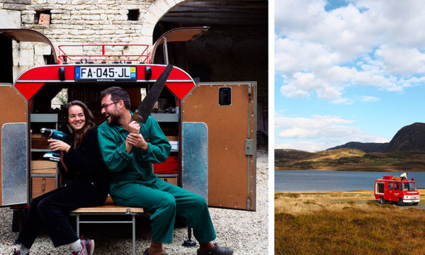 Ce couple a quitté Paris pour créer un atelier nomade qui sensibilise aux low tech