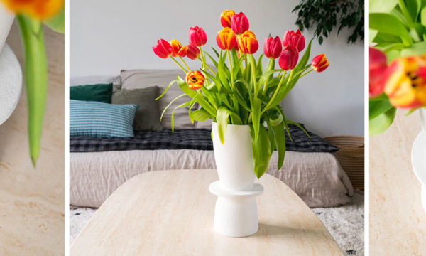 Tuto : Réalisez un vase chic et graphique pour des bouquets printaniers