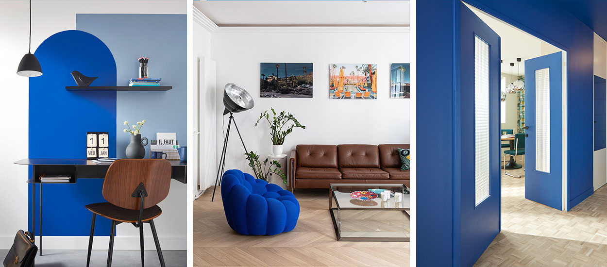 Du bleu Klein au bleu Indigo : toutes nos idées pour réveiller votre intérieur