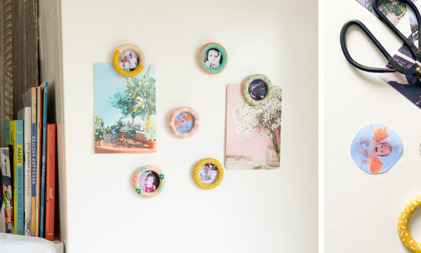 Tuto : Réalisez des porte-photos aimantés avec des anneaux de rideau à offrir pour la fête des mères