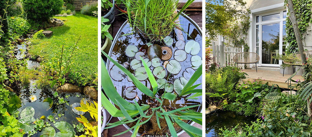 6 inspirations pour aménager une mare ou un bassin dans son jardin