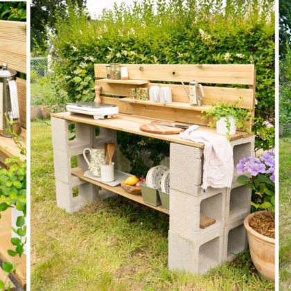 Tuto : Réalisez facilement une cuisine d'été éphémère pour votre jardin