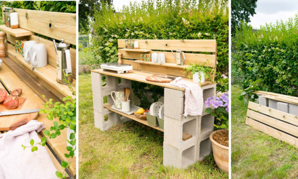 Tuto : Réalisez facilement une cuisine d'été éphémère pour votre jardin