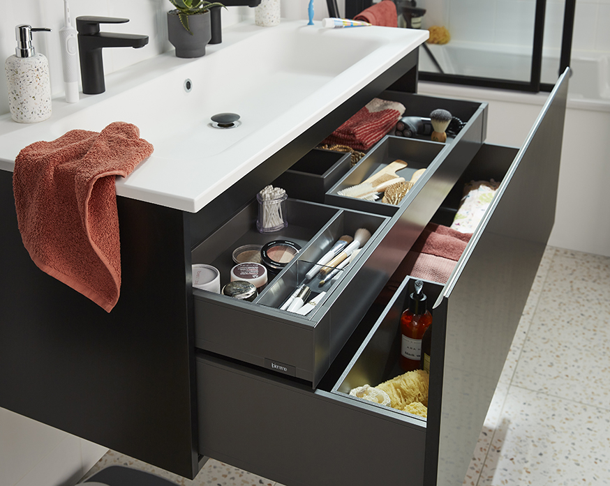 Rangeent Sous Evier Cuisine à 2 étages, Rangeent Produits Enagers