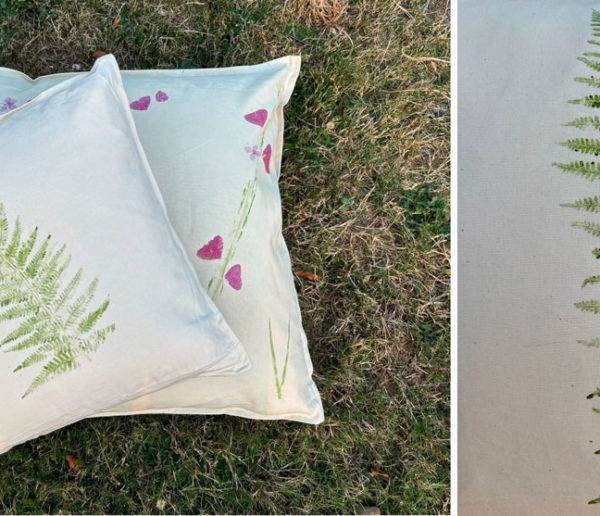 Tuto : Décorez vos coussins avec des impressions florales du jardin