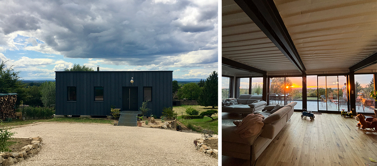 Yann et Alicia ont construit eux-mêmes leur maison en containers sans rien y connaître