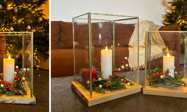 Tuto : Réalisez facilement des photophores de Noël à partir de cadres en verre
