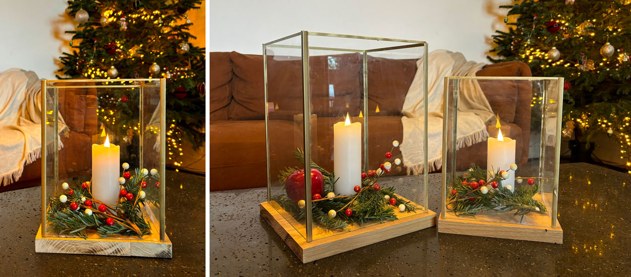 Tuto : Réalisez facilement des photophores de Noël à partir de cadres en verre