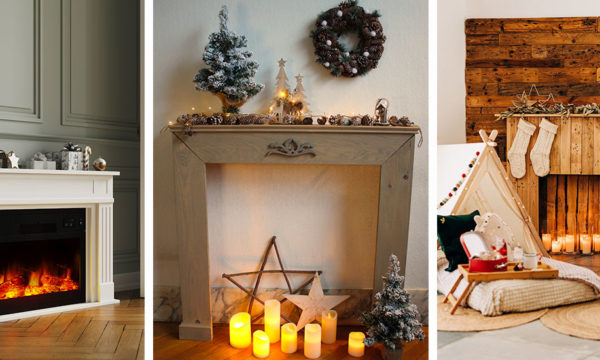 9 inspirations pour se créer une fausse cheminée à Noël