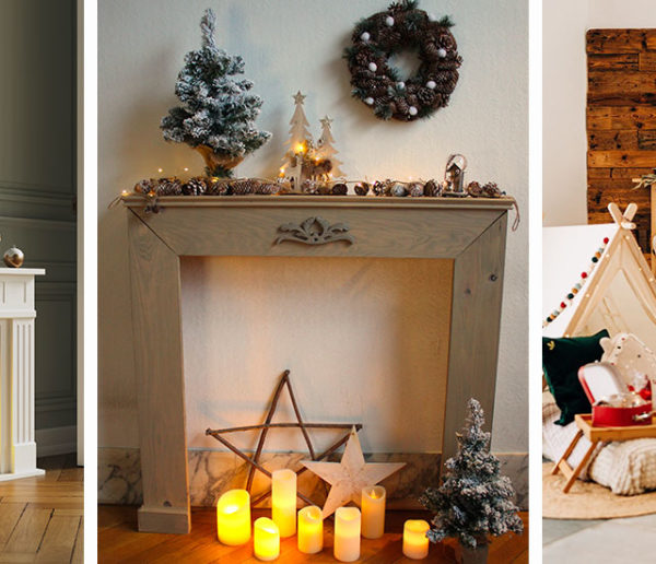 9 inspirations pour se créer une fausse cheminée à Noël
