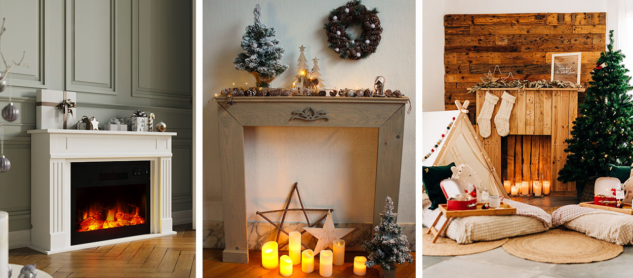 9 inspirations pour se créer une fausse cheminée à Noël