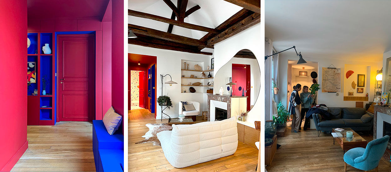 Avant / Après : Un appartement sous les toits de Paris au relooking audacieux