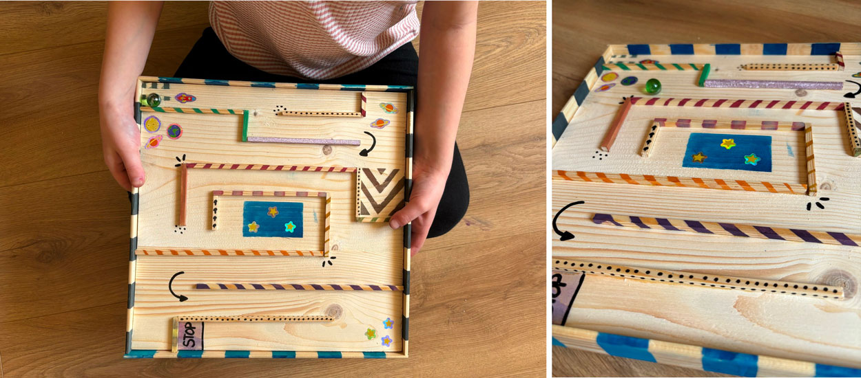 Tuto : Réalisez un mini jeu de labyrinthe à billes pour jouer avec votre enfant