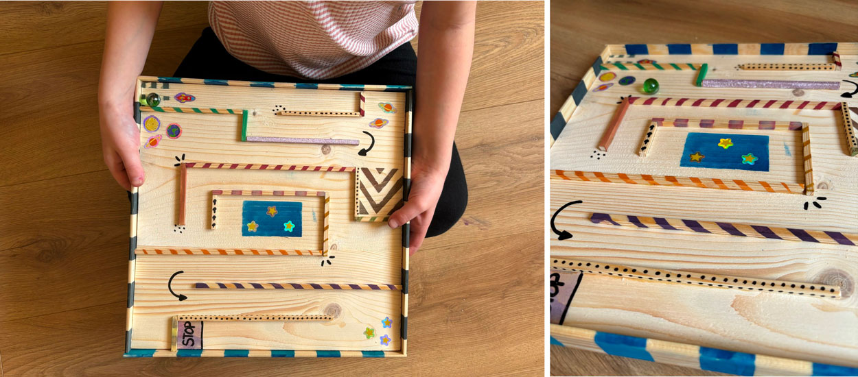 Tuto : Réalisez un mini jeu de labyrinthe à billes pour jouer avec votre enfant