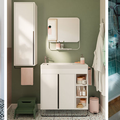 Découvrez ces gammes de meubles spécialement conçues pour les petites salles de bains !