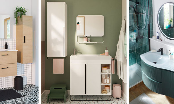 Découvrez ces gammes de meubles spécialement conçues pour les petites salles de bains !