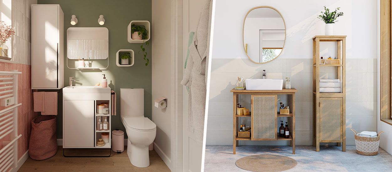 Découvrez ces 2 nouvelles gammes de meubles spécialement conçues pour les petites salles de bains !