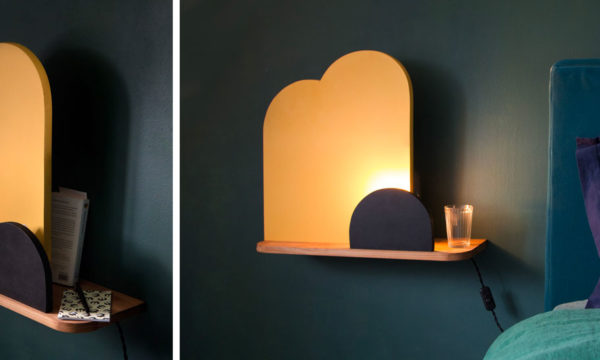 Tuto : Réalisez une étagère suspendue avec lampe de chevet