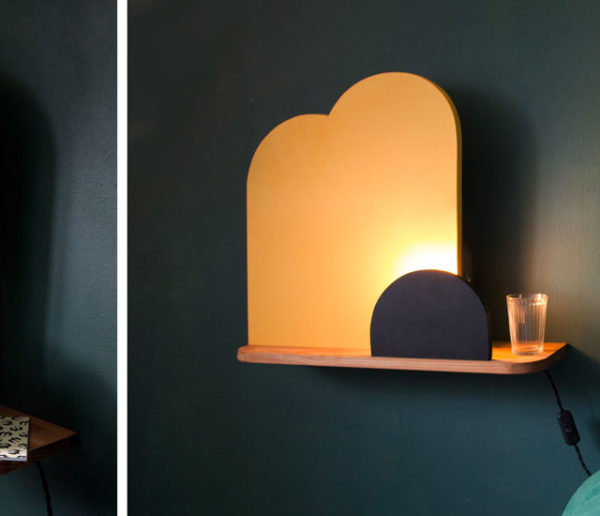 Tuto : Réalisez une étagère suspendue avec lampe de chevet