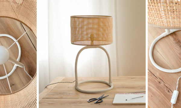 Tuto : Réalisez une lampe bohème avec des tubes en PVC et un abat-jour en sisal