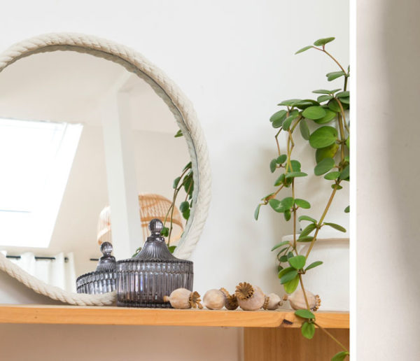 Tuto : Réalisez un miroir mural en corde au style naturel et artisanal