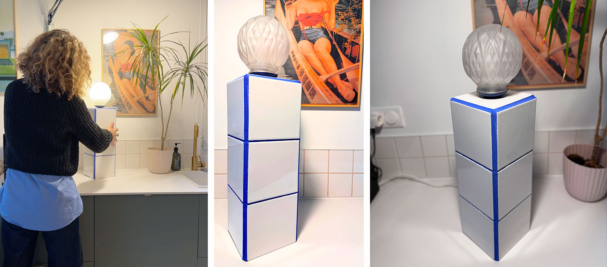 Tuto : Réalisez une lampe carrelée originale