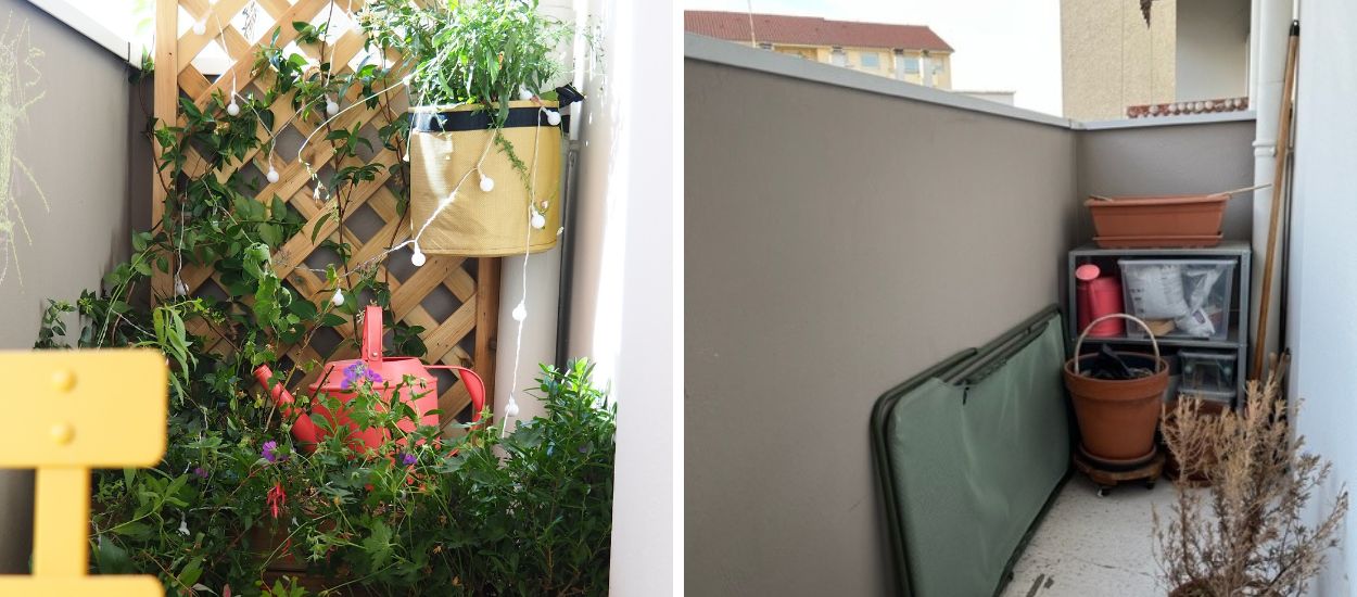 Avant/Après : un micro-balcon transformé en îlot de verdure