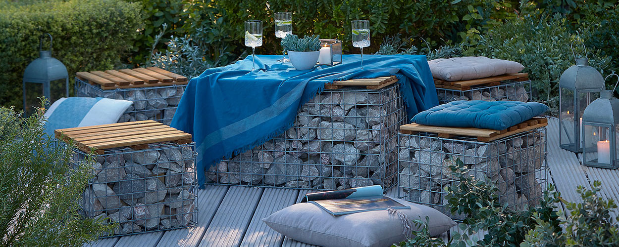 Inspiration : comment intégrer des gabions dans son jardin ?
