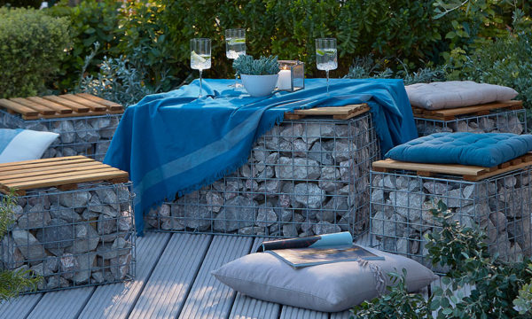 Inspiration : comment intégrer des gabions dans son jardin ?