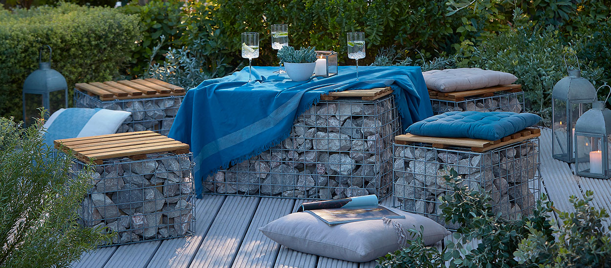 Inspiration : comment intégrer des gabions dans son jardin ?