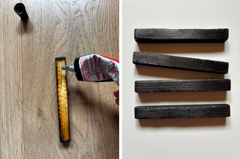 Outils et timbres en bois pour la pyrographie et l'art du brûlage au