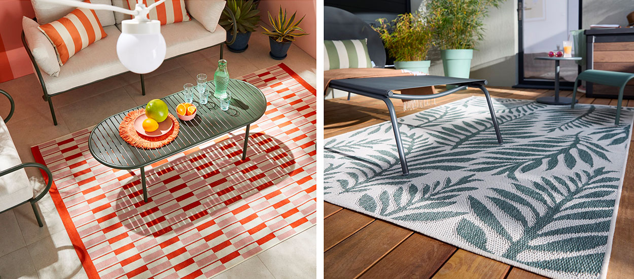 Tapis d'extérieur : l'allié déco de votre terrasse cet été