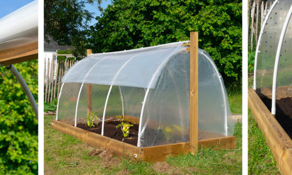 Tuto : Réalisez facilement une grande serre-tunnel adaptable à votre carré potager