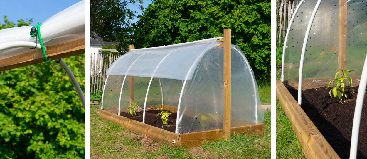 Tuto : Réalisez facilement une grande serre-tunnel adaptable à votre carré potager