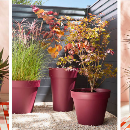 Pots de fleurs tendance pour l'extérieur : terre cuite, émaillé ou polypropylène ?