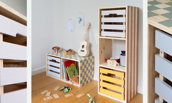 Tuto : Mixxit + peinture = un rangement stylé que les enfants vont adorer