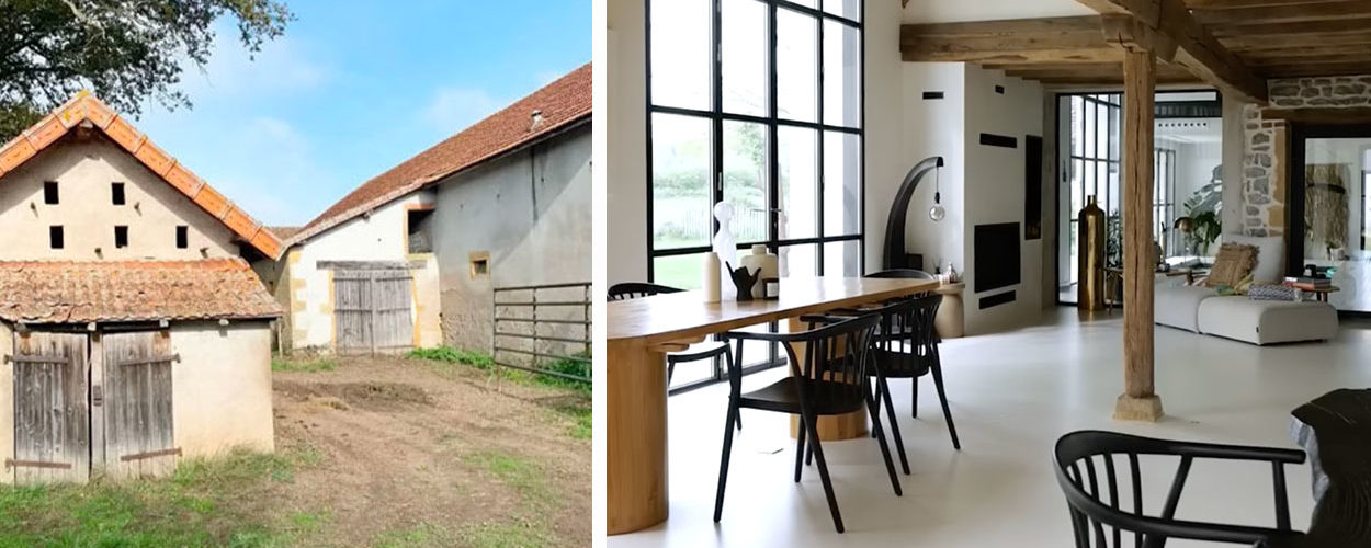 En Bourgogne, Cécile transforme une grange familiale avec une piscine intérieure