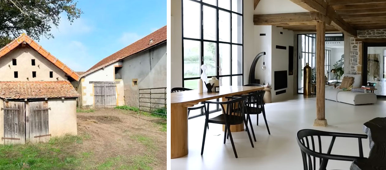 En Bourgogne, Cécile transforme une grange familiale avec une piscine intérieure